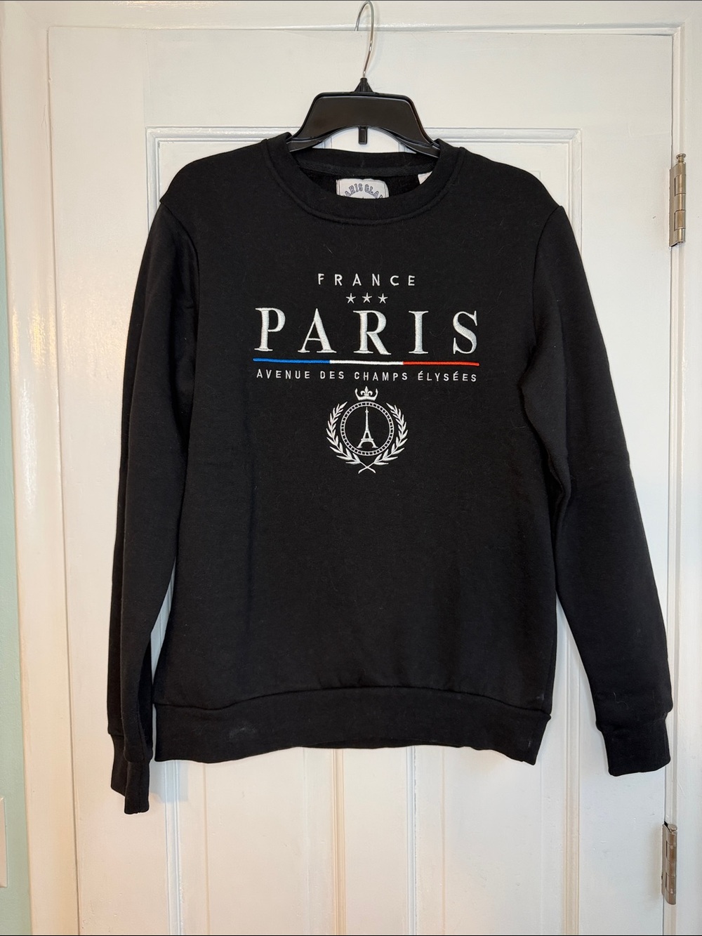 Paris Graphic Crewneck Sweatshirt - Black